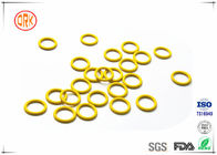 Żółty wodoodporny silikonowy pierścień uszczelniający odporny na wysokie temperatury dla elektroniki