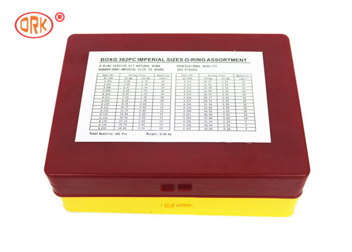 Trwały zestaw O-Ring - G AS568 Standard 30 Wymiary 382 Sztuk NBR 70 Czarny